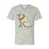 White Marble Unisex Jersey Short-Sleeve V-Neck T-Shirt Thumbnail