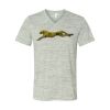 White Marble Unisex Jersey Short-Sleeve V-Neck T-Shirt Thumbnail