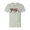 White Marble Unisex Jersey Short-Sleeve V-Neck T-Shirt Thumbnail