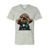 White Marble Unisex Jersey Short-Sleeve V-Neck T-Shirt Thumbnail