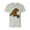 White Marble Unisex Jersey Short-Sleeve V-Neck T-Shirt Thumbnail
