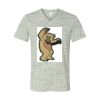 White Marble Unisex Jersey Short-Sleeve V-Neck T-Shirt Thumbnail