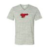 White Marble Unisex Jersey Short-Sleeve V-Neck T-Shirt Thumbnail