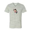 White Marble Unisex Jersey Short-Sleeve V-Neck T-Shirt Thumbnail