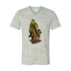 White Marble Unisex Jersey Short-Sleeve V-Neck T-Shirt Thumbnail