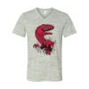 White Marble Unisex Jersey Short-Sleeve V-Neck T-Shirt Thumbnail