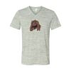 White Marble Unisex Jersey Short-Sleeve V-Neck T-Shirt Thumbnail