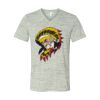 White Marble Unisex Jersey Short-Sleeve V-Neck T-Shirt Thumbnail