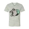 White Marble Unisex Jersey Short-Sleeve V-Neck T-Shirt Thumbnail