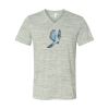 White Marble Unisex Jersey Short-Sleeve V-Neck T-Shirt Thumbnail
