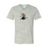 White Marble Unisex Jersey Short-Sleeve V-Neck T-Shirt Thumbnail