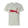 White Marble Unisex Jersey Short-Sleeve V-Neck T-Shirt Thumbnail