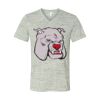 White Marble Unisex Jersey Short-Sleeve V-Neck T-Shirt Thumbnail