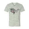White Marble Unisex Jersey Short-Sleeve V-Neck T-Shirt Thumbnail