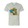 White Marble Unisex Jersey Short-Sleeve V-Neck T-Shirt Thumbnail