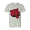 White Marble Unisex Jersey Short-Sleeve V-Neck T-Shirt Thumbnail