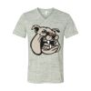 White Marble Unisex Jersey Short-Sleeve V-Neck T-Shirt Thumbnail