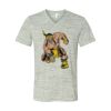 White Marble Unisex Jersey Short-Sleeve V-Neck T-Shirt Thumbnail
