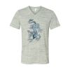 White Marble Unisex Jersey Short-Sleeve V-Neck T-Shirt Thumbnail