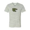 White Marble Unisex Jersey Short-Sleeve V-Neck T-Shirt Thumbnail