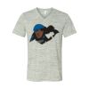 White Marble Unisex Jersey Short-Sleeve V-Neck T-Shirt Thumbnail