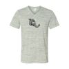 White Marble Unisex Jersey Short-Sleeve V-Neck T-Shirt Thumbnail