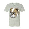 White Marble Unisex Jersey Short-Sleeve V-Neck T-Shirt Thumbnail