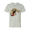 White Marble Unisex Jersey Short-Sleeve V-Neck T-Shirt Thumbnail