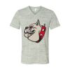 White Marble Unisex Jersey Short-Sleeve V-Neck T-Shirt Thumbnail