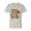 White Marble Unisex Jersey Short-Sleeve V-Neck T-Shirt Thumbnail