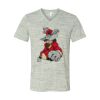 White Marble Unisex Jersey Short-Sleeve V-Neck T-Shirt Thumbnail