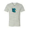 White Marble Unisex Jersey Short-Sleeve V-Neck T-Shirt Thumbnail