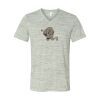 White Marble Unisex Jersey Short-Sleeve V-Neck T-Shirt Thumbnail