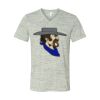 White Marble Unisex Jersey Short-Sleeve V-Neck T-Shirt Thumbnail