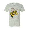 White Marble Unisex Jersey Short-Sleeve V-Neck T-Shirt Thumbnail