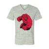 White Marble Unisex Jersey Short-Sleeve V-Neck T-Shirt Thumbnail