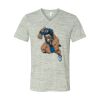 White Marble Unisex Jersey Short-Sleeve V-Neck T-Shirt Thumbnail
