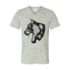 White Marble Unisex Jersey Short-Sleeve V-Neck T-Shirt Thumbnail