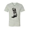 White Marble Unisex Jersey Short-Sleeve V-Neck T-Shirt Thumbnail