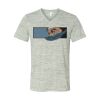 White Marble Unisex Jersey Short-Sleeve V-Neck T-Shirt Thumbnail