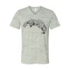 White Marble Unisex Jersey Short-Sleeve V-Neck T-Shirt Thumbnail