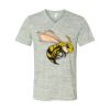 White Marble Unisex Jersey Short-Sleeve V-Neck T-Shirt Thumbnail