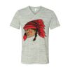 White Marble Unisex Jersey Short-Sleeve V-Neck T-Shirt Thumbnail