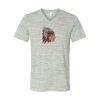 White Marble Unisex Jersey Short-Sleeve V-Neck T-Shirt Thumbnail