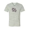 White Marble Unisex Jersey Short-Sleeve V-Neck T-Shirt Thumbnail