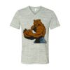 White Marble Unisex Jersey Short-Sleeve V-Neck T-Shirt Thumbnail