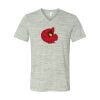 White Marble Unisex Jersey Short-Sleeve V-Neck T-Shirt Thumbnail