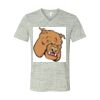 White Marble Unisex Jersey Short-Sleeve V-Neck T-Shirt Thumbnail