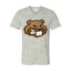 White Marble Unisex Jersey Short-Sleeve V-Neck T-Shirt Thumbnail