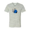 White Marble Unisex Jersey Short-Sleeve V-Neck T-Shirt Thumbnail